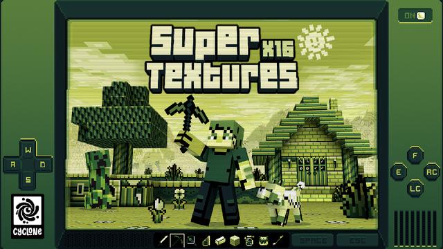 Thumbnail of the Minecraft Bedrock Marketplace product Super Textures x16 created by Cyclone.