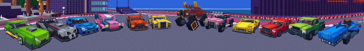 Panorama of the Minecraft Bedrock Marketplace product Ultra Cars created by Cyclone.