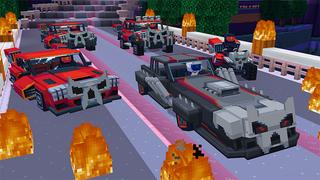 Screenshot of the Minecraft Bedrock Marketplace product Ultra Cars created by Cyclone.