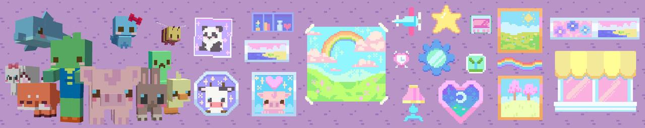 Panorama of the Minecraft Bedrock Marketplace product Ultra Plushie Texture Pack created by Cyclone.