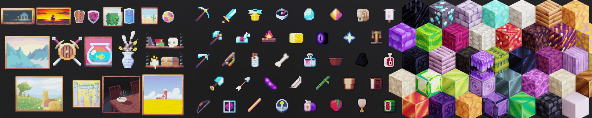 Panorama of the Minecraft Bedrock Marketplace product Ultra Vanilla Texture Pack created by Cyclone.