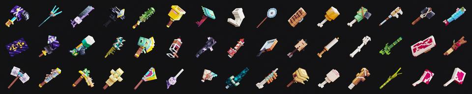 Panorama of the Minecraft Bedrock Marketplace product Weapon Crafting created by Cyclone.