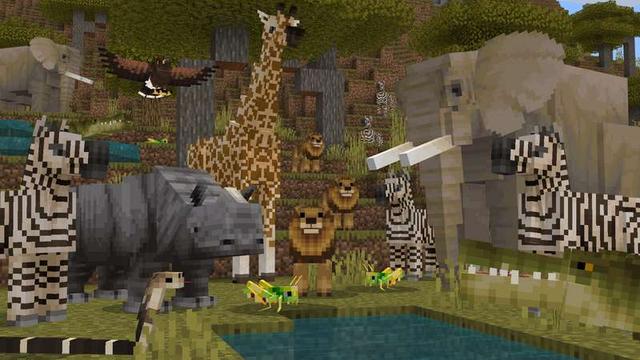 Screenshot of the Minecraft Bedrock Marketplace product Wildlife Overworld created by Cyclone.