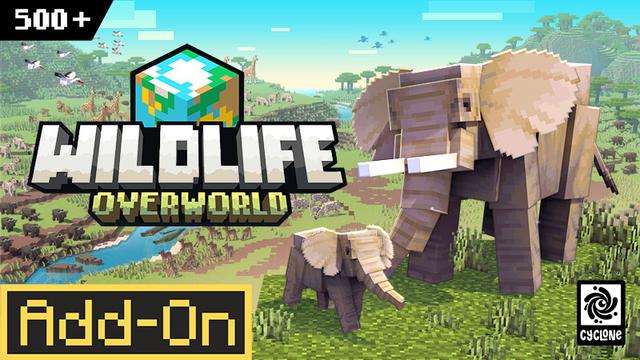 Thumbnail of the Minecraft Bedrock Marketplace product Wildlife Overworld created by Cyclone.