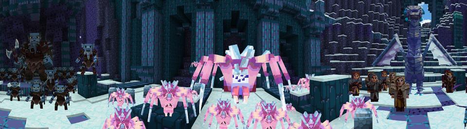 Panorama of the Minecraft Bedrock Marketplace product Winter Dragon created by Cyclone.