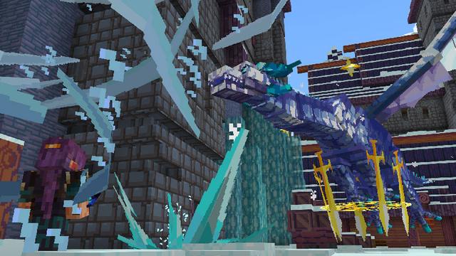 Screenshot of the Minecraft Bedrock Marketplace product Winter Dragon created by Cyclone.