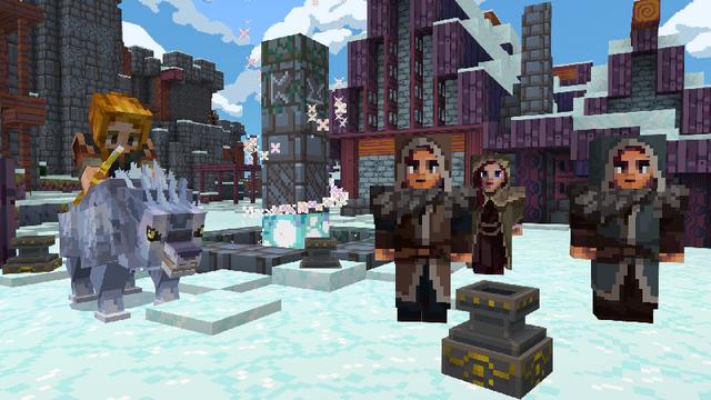 Screenshot of the Minecraft Bedrock Marketplace product Winter Dragon created by Cyclone.