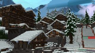 Screenshot of the Minecraft Bedrock Marketplace product Winter Resort created by Cyclone.