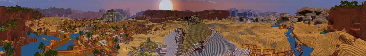Panorama of the Minecraft Bedrock Marketplace product World of Magic: Dragon Knight created by Cyclone.