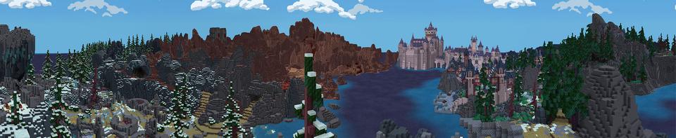 Panorama of the Minecraft Bedrock Marketplace product World of Magic created by Cyclone.