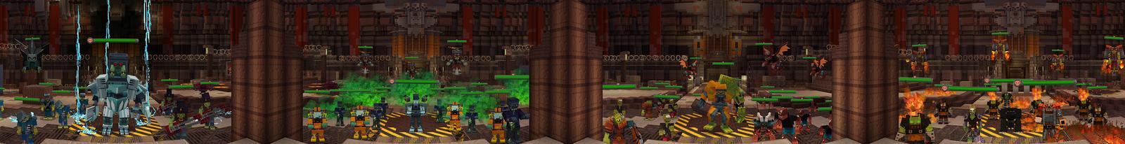 Panorama of the Minecraft Bedrock Marketplace product Zombie Arena created by Cyclone.
