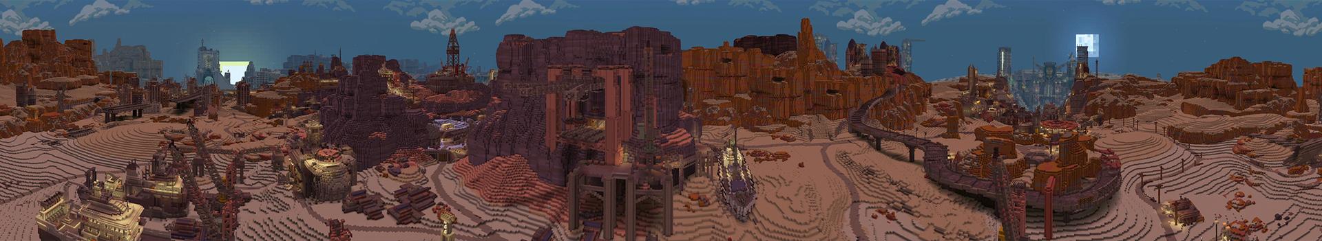 Panorama of the Minecraft Bedrock Marketplace product Zombie World created by Cyclone.
