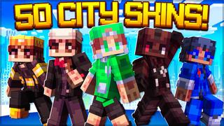 Thumbnail of the Minecraft Bedrock Marketplace product 50 City Skins! created by Cynosia.