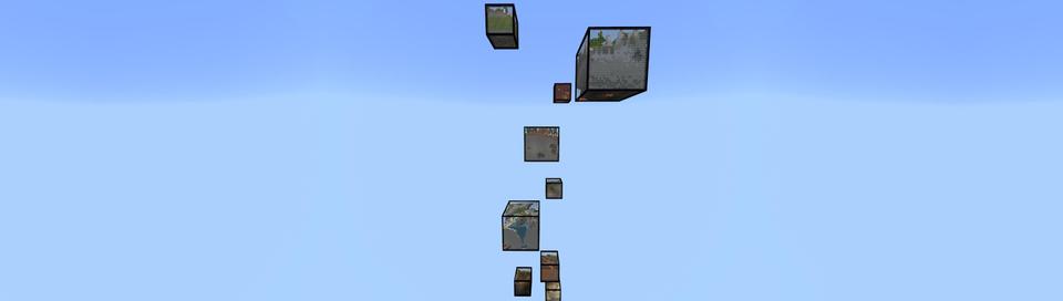 Panorama of the Minecraft Bedrock Marketplace product Biome Boxes created by Cynosia.