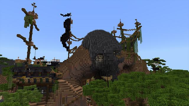 Screenshot of the Minecraft Bedrock Marketplace product Black Skull Cove created by Cynosia.