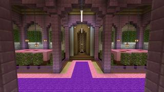 Screenshot of the Minecraft Bedrock Marketplace product Candy Bed Base created by Cynosia.