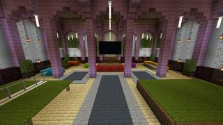 Screenshot of the Minecraft Bedrock Marketplace product Candy Bed Base created by Cynosia.