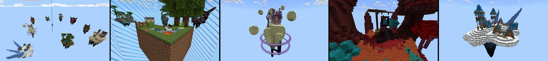 Panorama of the Minecraft Bedrock Marketplace product Captive Skyblock created by Cynosia.