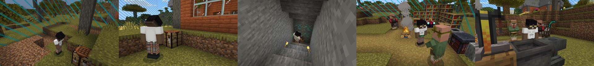 Panorama of the Minecraft Bedrock Marketplace product Captive Survival created by Cynosia.
