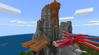 Screenshot of the Minecraft Bedrock Marketplace product Craftable Ships! created by Cynosia.