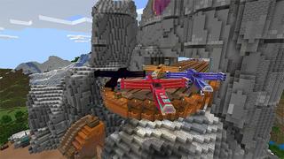 Screenshot of the Minecraft Bedrock Marketplace product Craftable Ships! created by Cynosia.