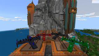 Screenshot of the Minecraft Bedrock Marketplace product Craftable Ships! created by Cynosia.