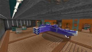 Screenshot of the Minecraft Bedrock Marketplace product Craftable Ships! created by Cynosia.