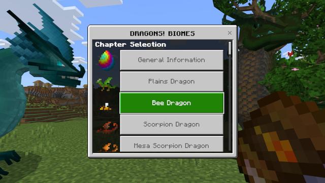 Screenshot of the Minecraft Bedrock Marketplace product Dragons! Biomes created by Cynosia.