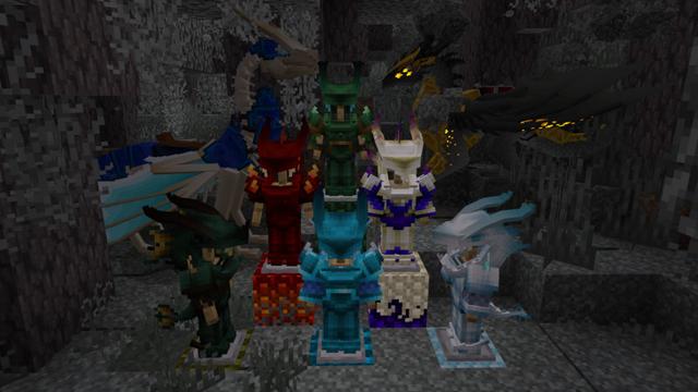 Screenshot of the Minecraft Bedrock Marketplace product Dragons! Biomes created by Cynosia.