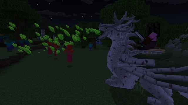 Screenshot of the Minecraft Bedrock Marketplace product Dragons! Biomes created by Cynosia.