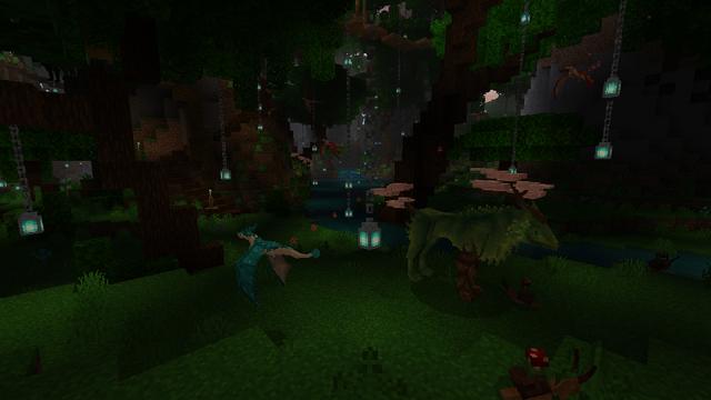 Screenshot of the Minecraft Bedrock Marketplace product Dragons! created by Cynosia.