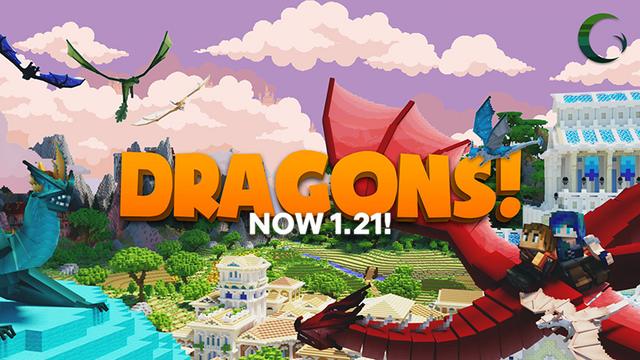 Thumbnail of the Minecraft Bedrock Marketplace product Dragons! created by Cynosia.