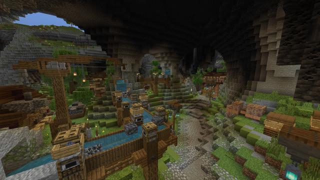 Screenshot of the Minecraft Bedrock Marketplace product Dwarf Mine created by Cynosia.