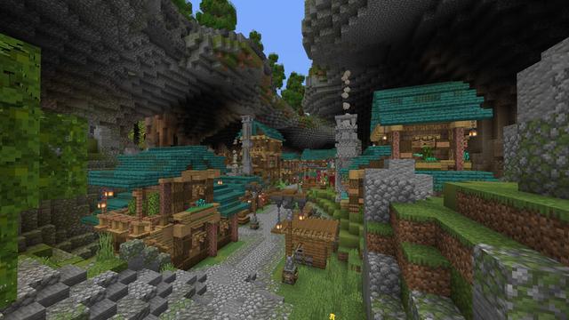 Screenshot of the Minecraft Bedrock Marketplace product Dwarf Mine created by Cynosia.