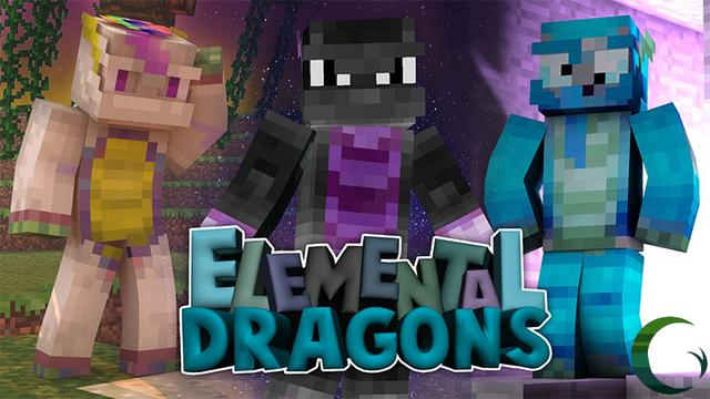 Thumbnail of the Minecraft Bedrock Marketplace product Elemental Dragons created by Cynosia.