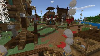 Screenshot of the Minecraft Bedrock Marketplace product Fishing Gives OP Loot created by Cynosia.