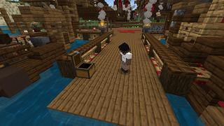 Screenshot of the Minecraft Bedrock Marketplace product Fishing Gives OP Loot created by Cynosia.