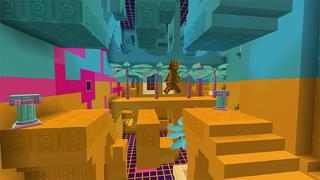 Screenshot of the Minecraft Bedrock Marketplace product Flip Parkour created by Cynosia.