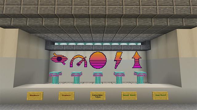 Screenshot of the Minecraft Bedrock Marketplace product Flip Parkour created by Cynosia.