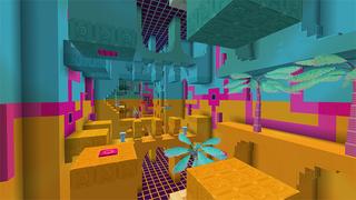 Screenshot of the Minecraft Bedrock Marketplace product Flip Parkour created by Cynosia.