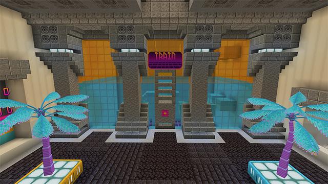 Screenshot of the Minecraft Bedrock Marketplace product Flip Parkour created by Cynosia.