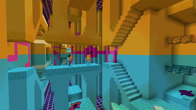 Screenshot of the Minecraft Bedrock Marketplace product Flip Parkour created by Cynosia.