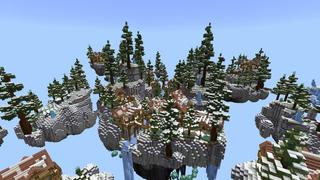 Screenshot of the Minecraft Bedrock Marketplace product Frozen Islands created by Cynosia.