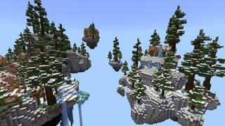 Screenshot of the Minecraft Bedrock Marketplace product Frozen Islands created by Cynosia.