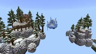 Screenshot of the Minecraft Bedrock Marketplace product Frozen Islands created by Cynosia.