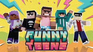 Thumbnail of the Minecraft Bedrock Marketplace product Funny Teens created by Cynosia.