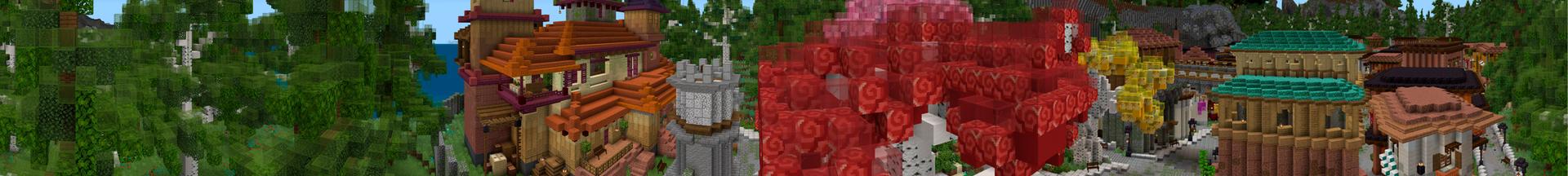 Panorama of the Minecraft Bedrock Marketplace product Golden Island created by Cynosia.
