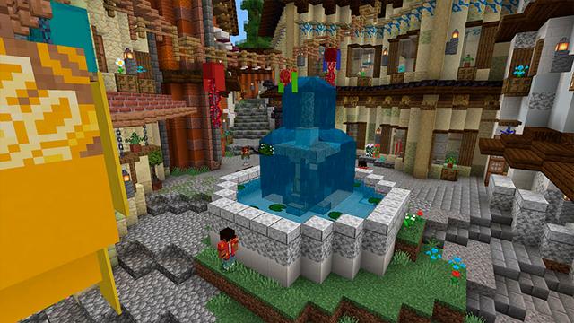 Screenshot of the Minecraft Bedrock Marketplace product Golden Island created by Cynosia.