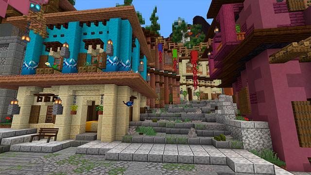 Screenshot of the Minecraft Bedrock Marketplace product Golden Island created by Cynosia.