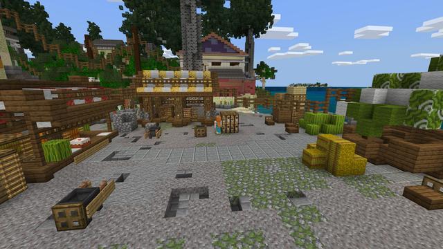 Screenshot of the Minecraft Bedrock Marketplace product Greek Paradise created by Cynosia.